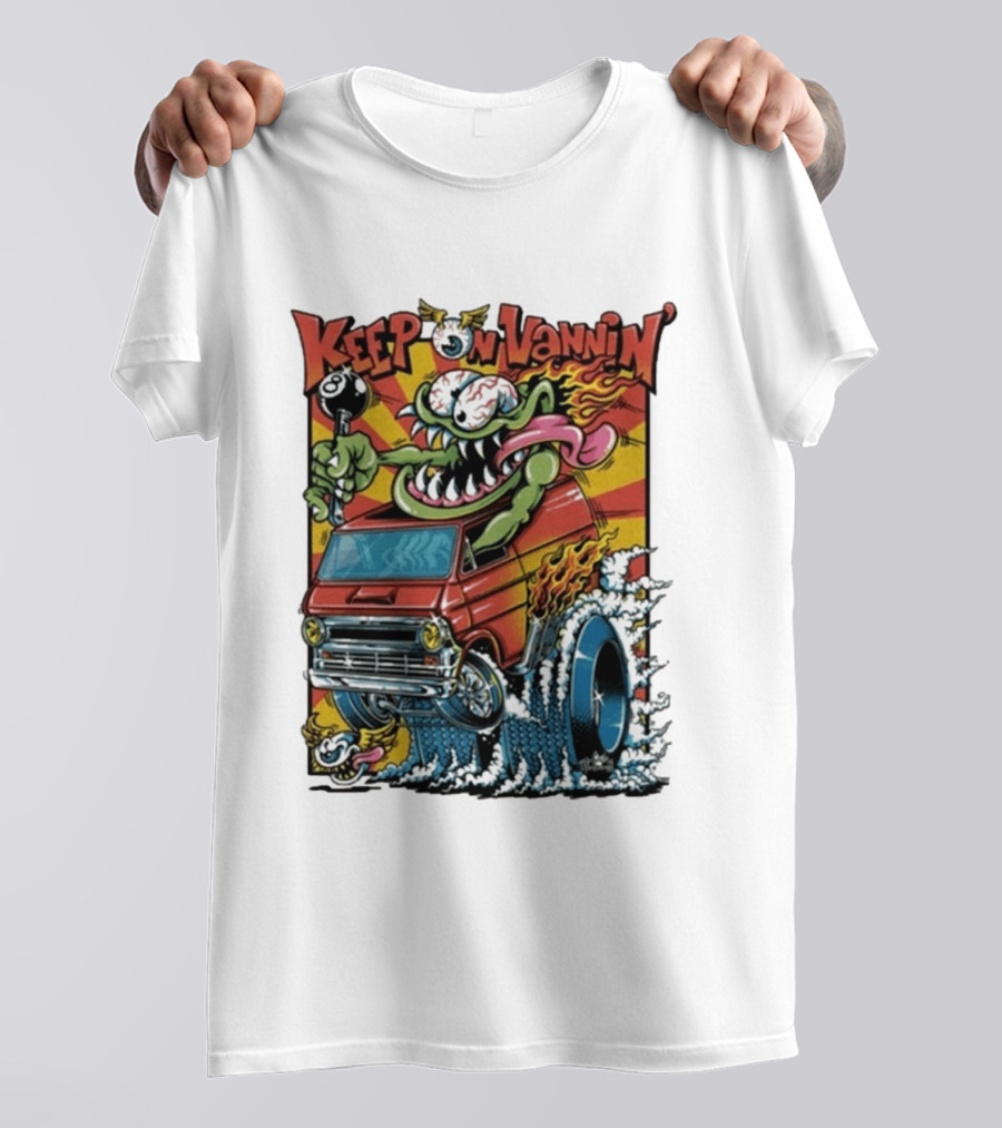 Keep On Vannin Ramone Sketch Monster Van T-Shirt