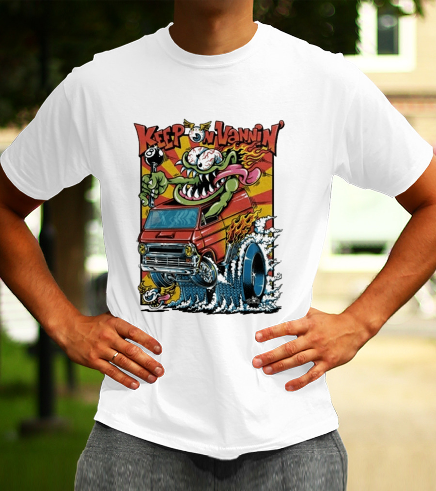 Keep On Vannin Ramone Sketch Monster Van T-Shirt