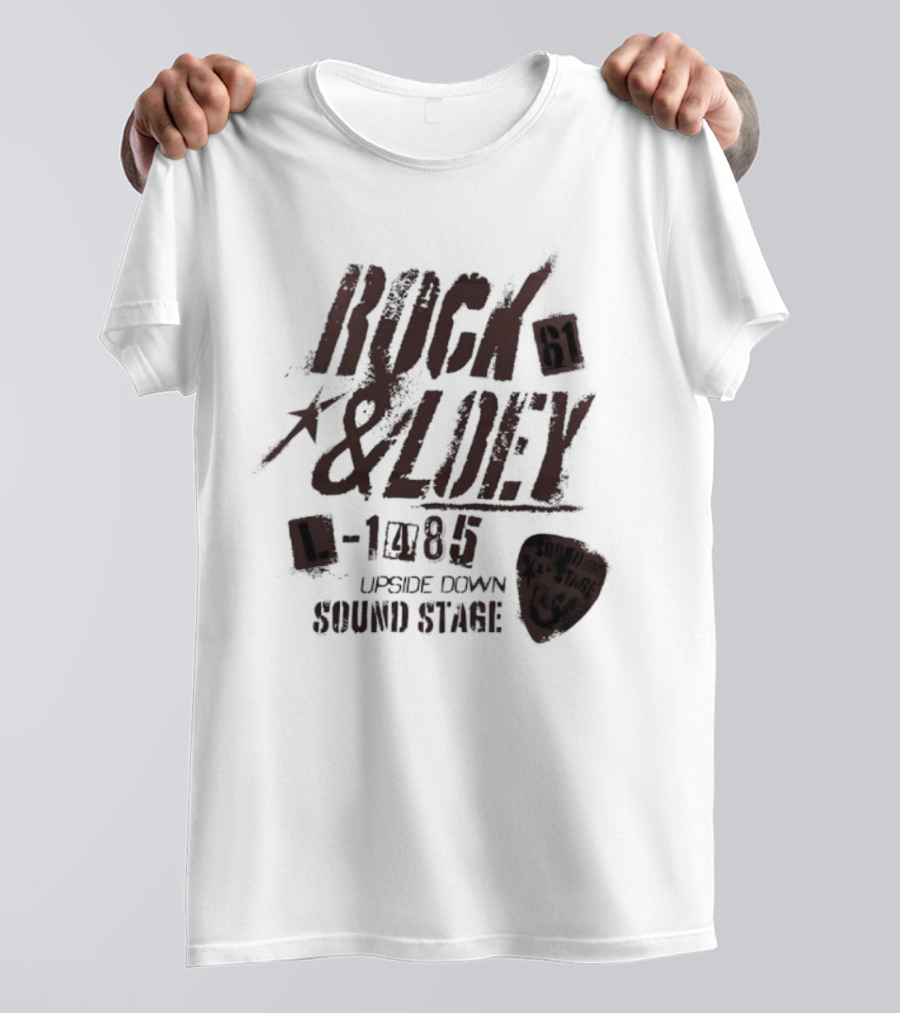Rock 61 And Loey 1985 Upside Down Sound Stage T-Shirt