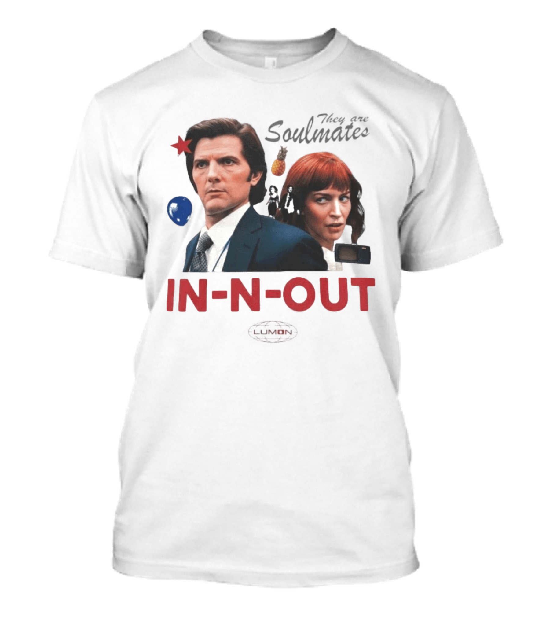 Severance They Are Soulmates IN N OUT Retro Style Pop Culture Reference T-Shirt
