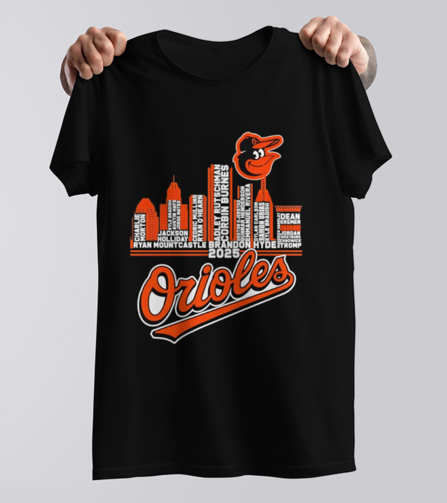 Baltimore Orioles City Skyline 2025 T-Shirt