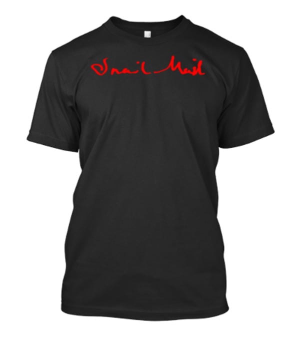 Snail Mail Red Handwritten T-Shirt