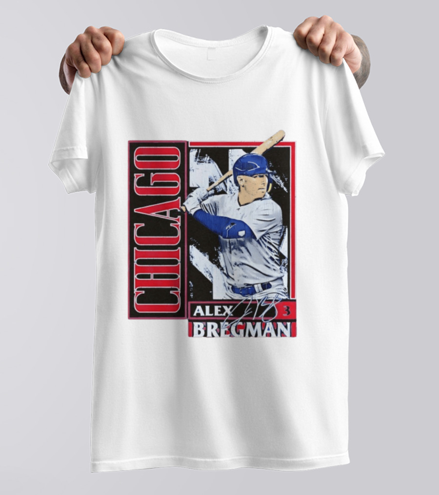 Alex Bregman Chicago Baseball Number 3 T-Shirt