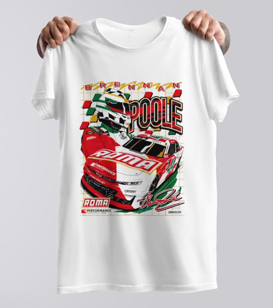 Brennan Poole 44 Roma Performance Motorsports Racing Suit Daytona Race Day T-Shirt