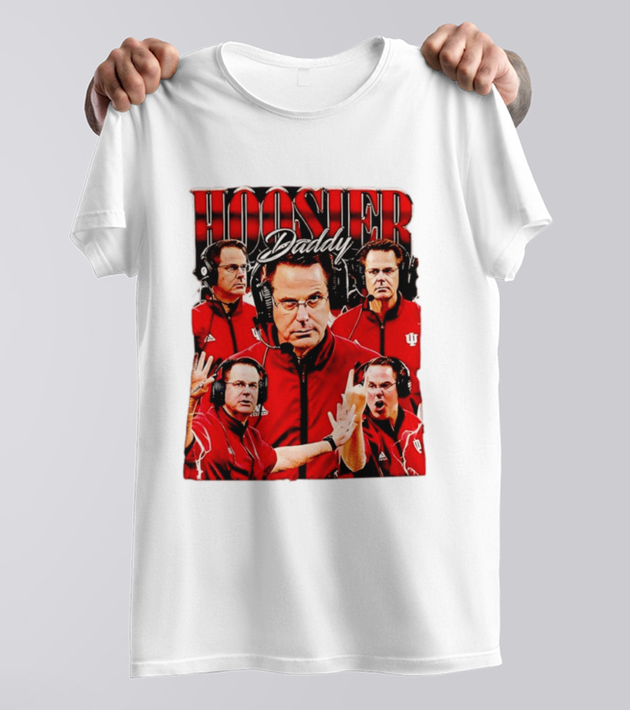 Hoosier Daddy Indiana University Football Coach Iconic Moment T-Shirt