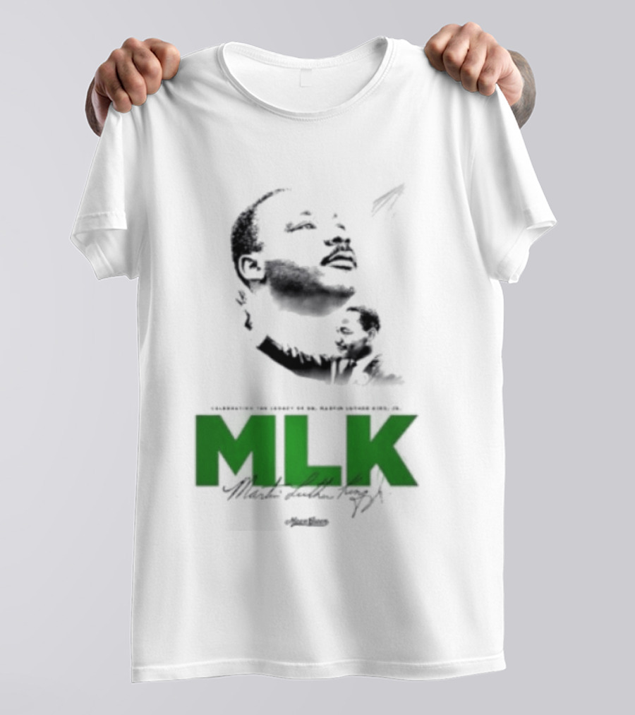 MLK Dr Martin Luther King Jr Bold Green T-Shirt
