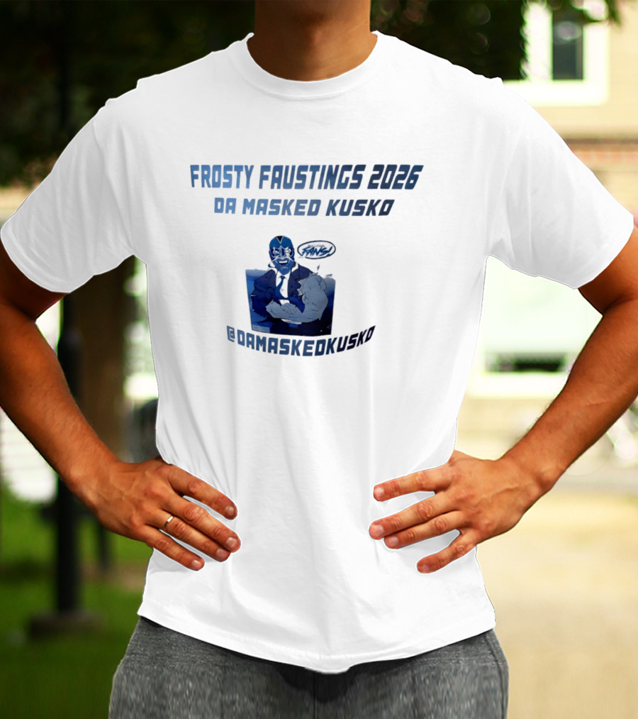 Frosty Faustings 2026 Da Masked Kusko @Damaskedkusko Comic T-Shirt