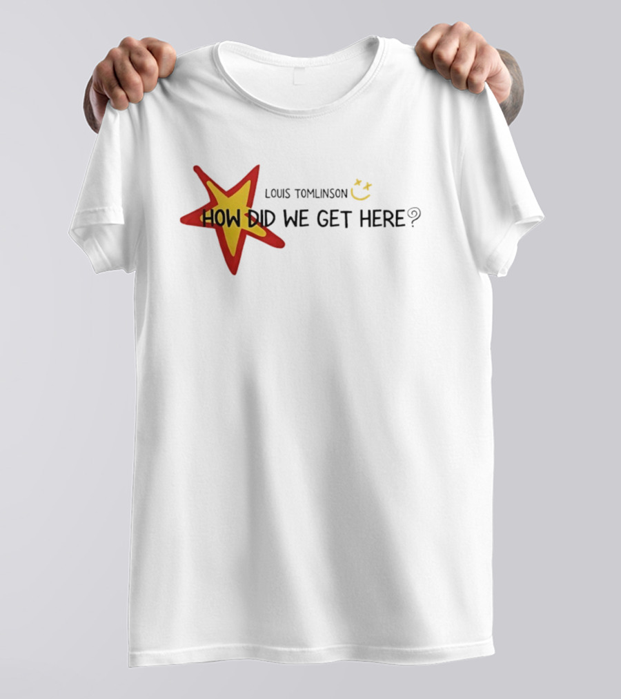Louis Tomlinson How Did We Get Here Star Smiley 2026 World Tour T-Shirt
