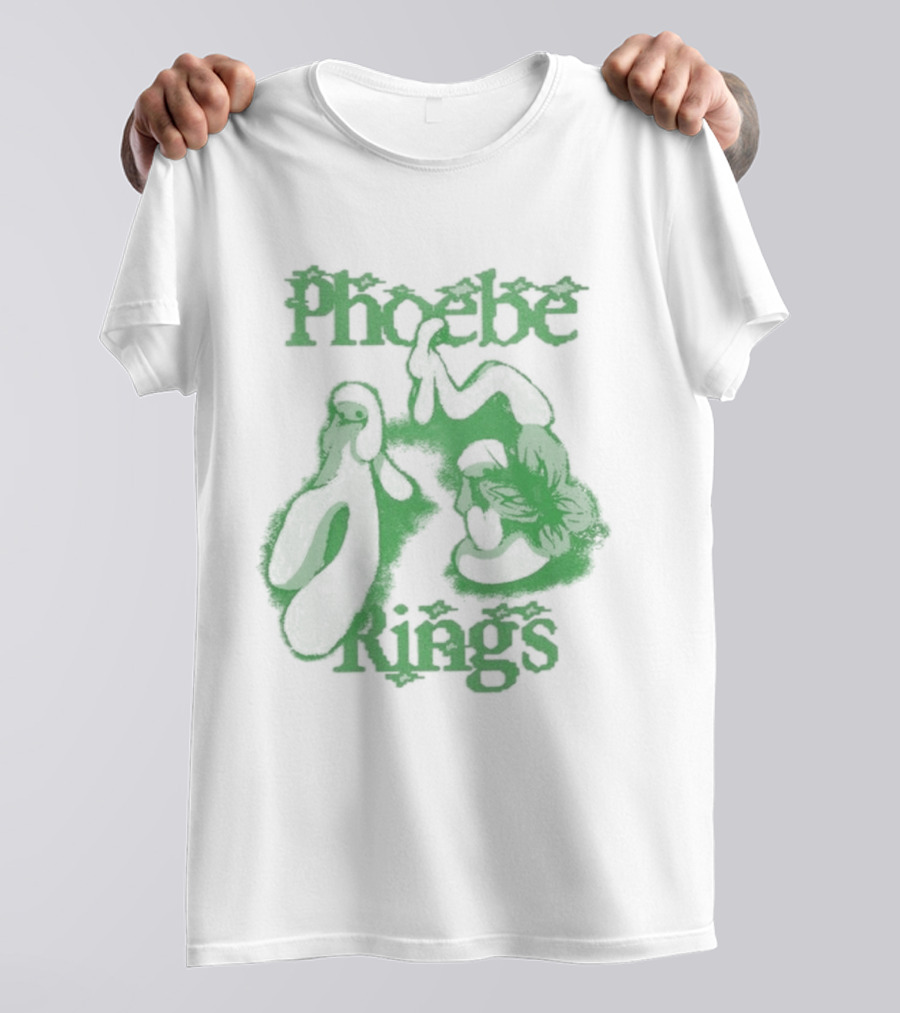 Phoebe Rings Limited Edition Tour Green Psychedelic T-Shirt