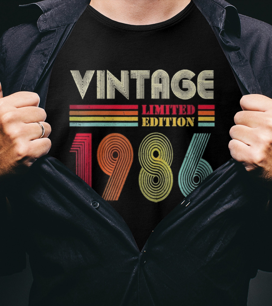 Vintage 1986 Limited Edition 40th Birthday Men Women 40 Years Old T-Shirt