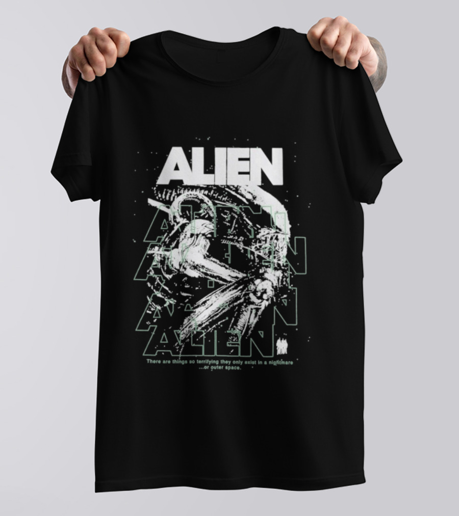 Alien Nightmare Terrifying Outer Space Creatures Exist Only In Nightmares T-Shirt