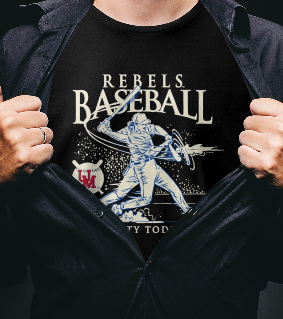 Rebels Baseball UM Hotty Toddy On The Screws T-Shirt