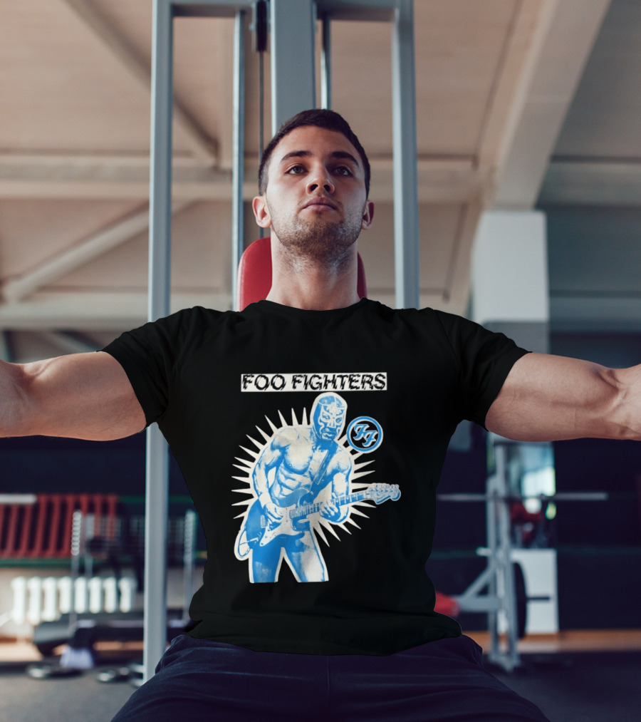 Foo Fighters 2026 Tasmania Lucha Libre Masked Guitarist Iconic FF T-Shirt
