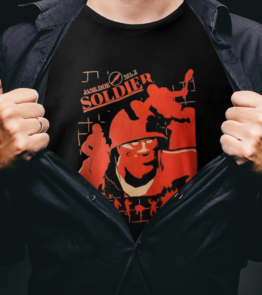 Jane Doe Soldier Team Fortress 2 1968 T-Shirt