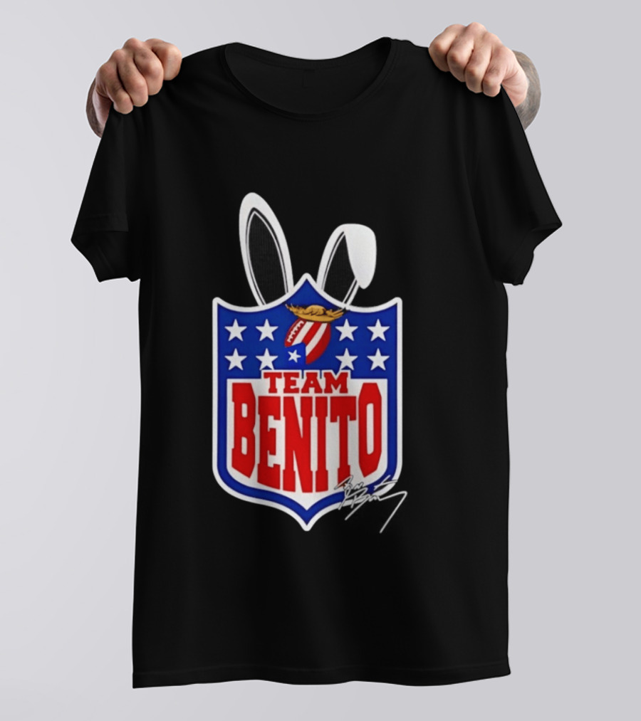 Team Benito Bad Bunny Stars Football T-Shirt