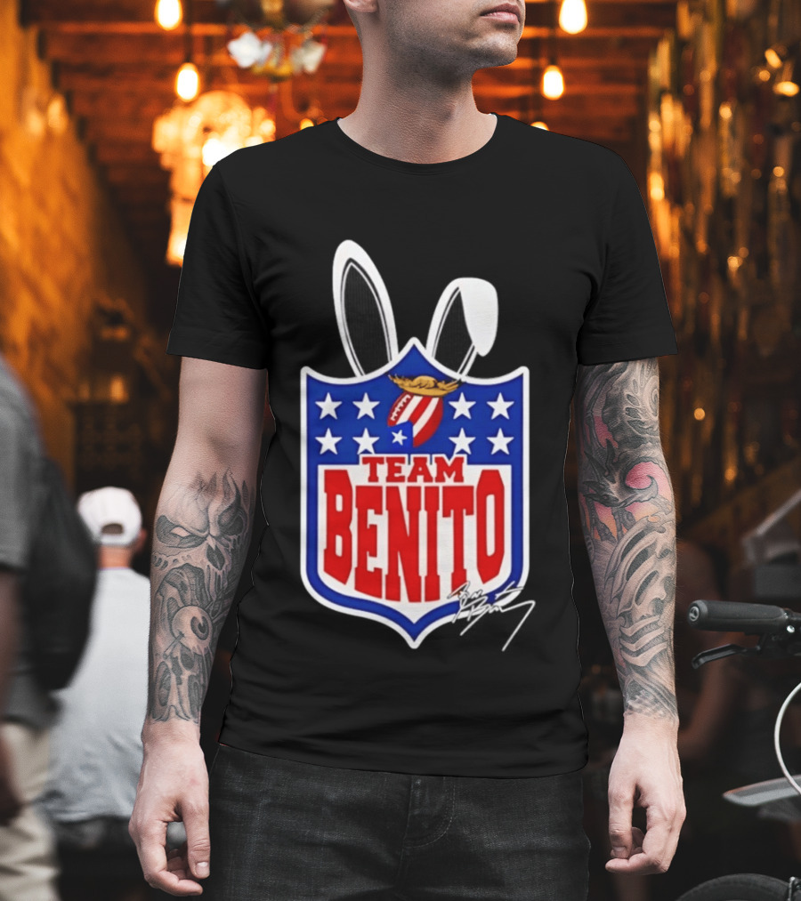 Team Benito Bad Bunny Stars Football T-Shirt
