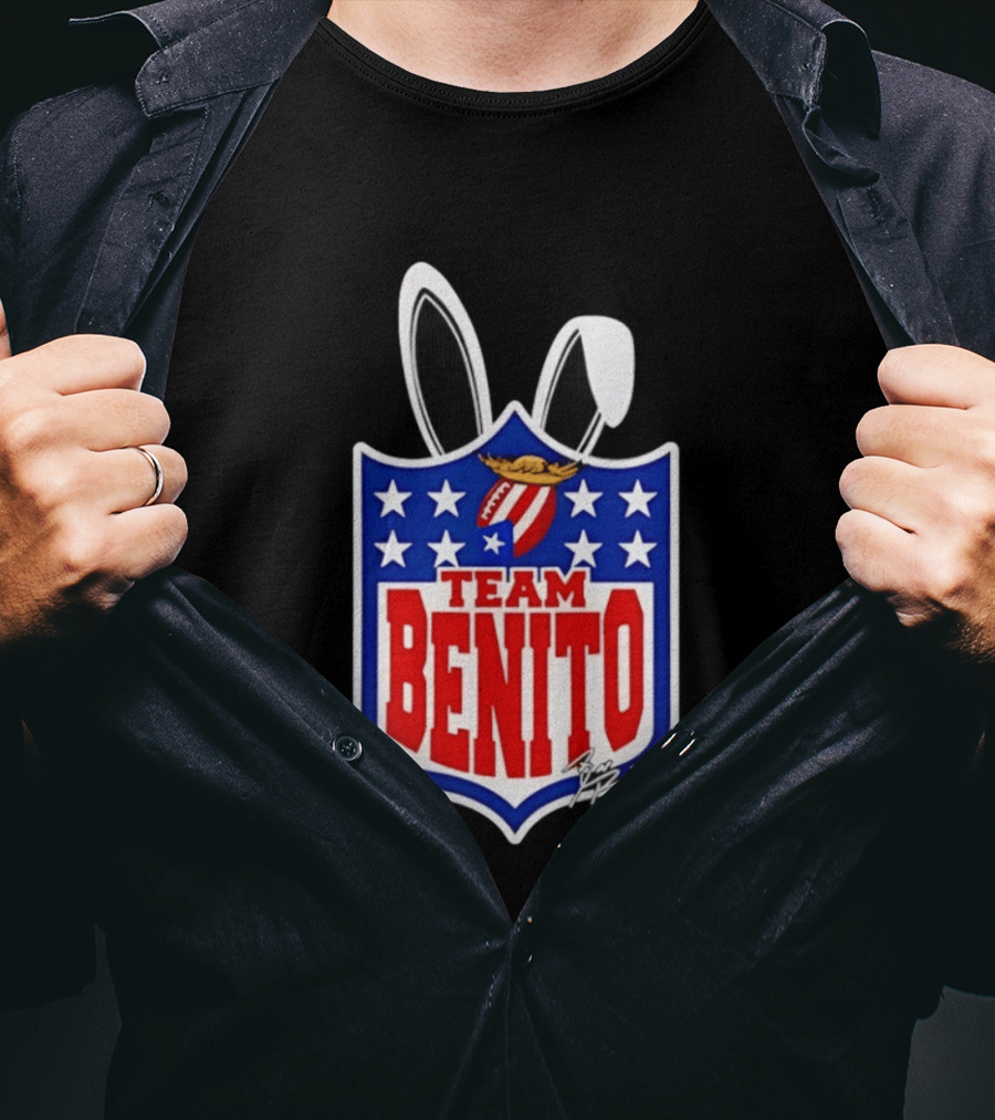 Team Benito Bad Bunny Stars Football T-Shirt