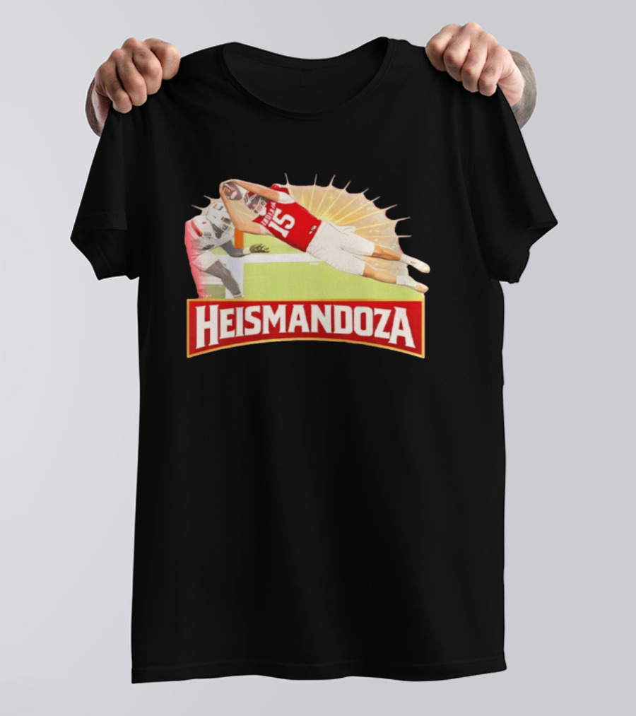 Heismandoza Fernando Mendoza Diving Catch Football Moment T-Shirt