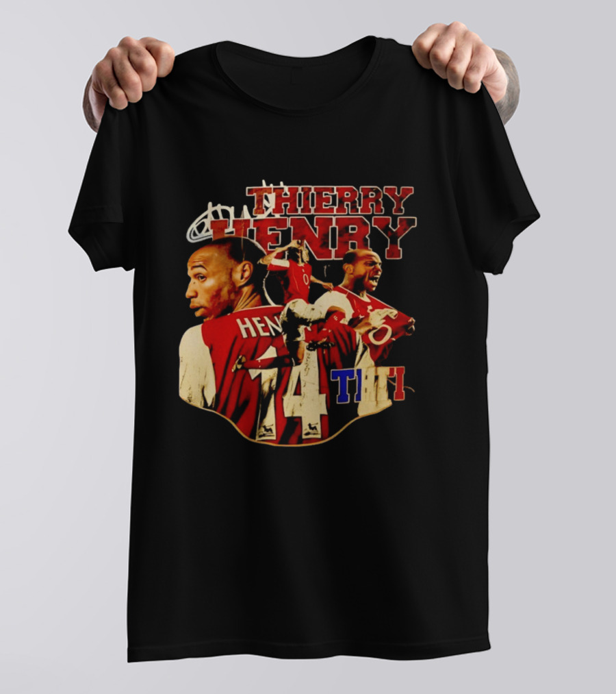 Thierry Henry Arsenal Legend Number 14 Football T-Shirt