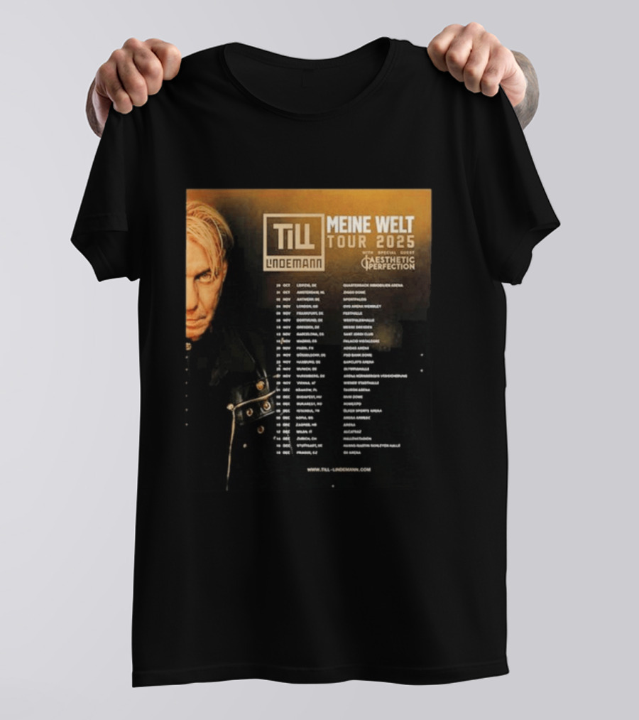 Till Lindemann Meine Welt Tour 2025 Aesthetic Perfection Special Guest T-Shirt