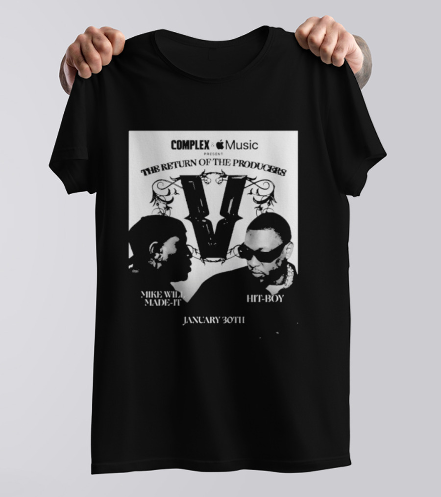 Complex Apple Music Verzuz The Return Of The Producers Mike Will Made It Vs Hit Boy January 30 T-Shirt