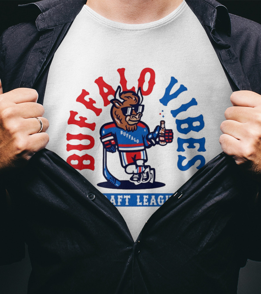 Buffalo Vibes Hockey Draft League Retro Style Buffalo T-Shirt