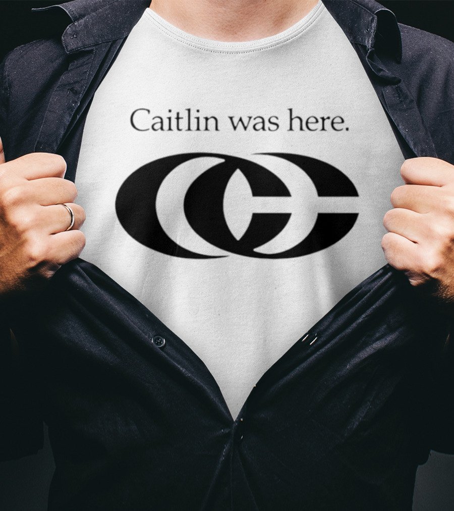 Caitlin Was Here Overlapping CC T-Shirt