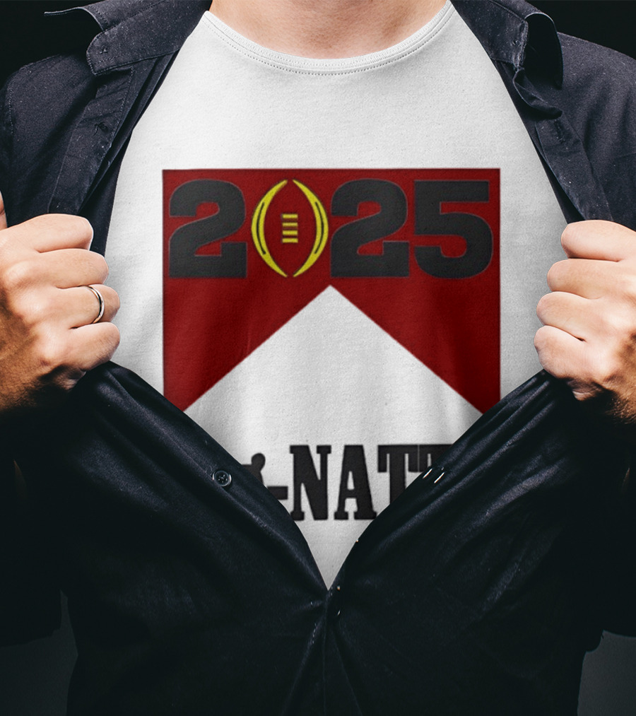 Indiana Hoosiers 2025 Cig Natty Football Banner T-Shirt