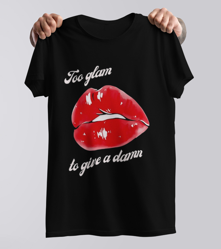 Too Glam Red Lips Attitude T-Shirt