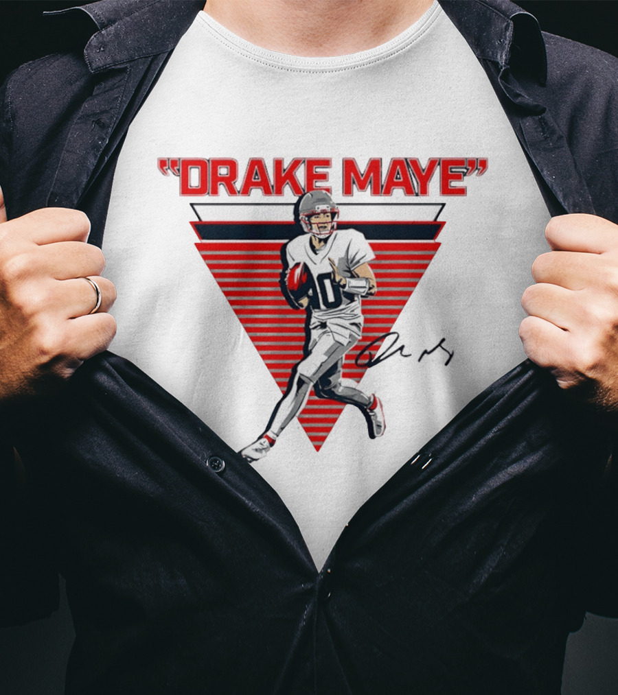 Drake Maye New England Patriots Football Player T-Shirt