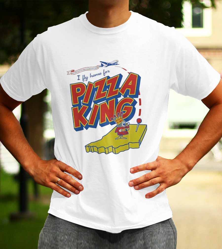 Indiana Traveling Since 1956 I Fly Home For Pizza King T-Shirt