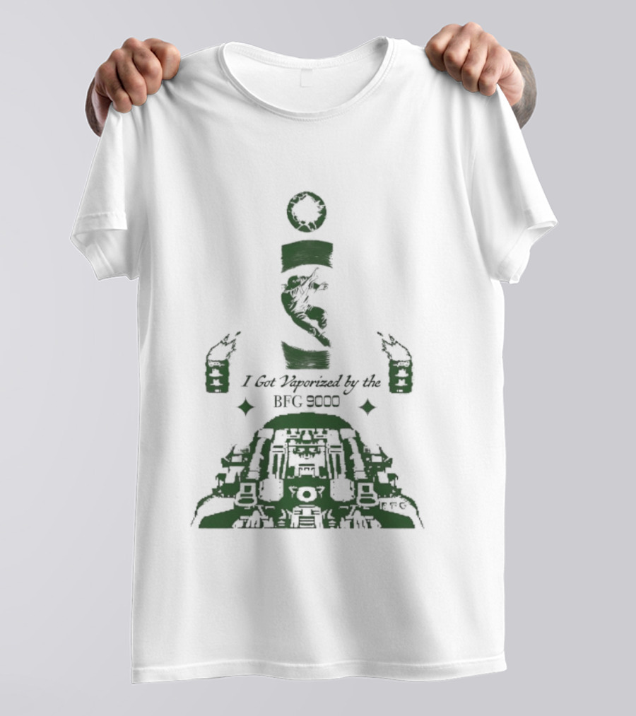 I Got Vaporized By The BFG 9000 Vintage Gaming Reference T-Shirt