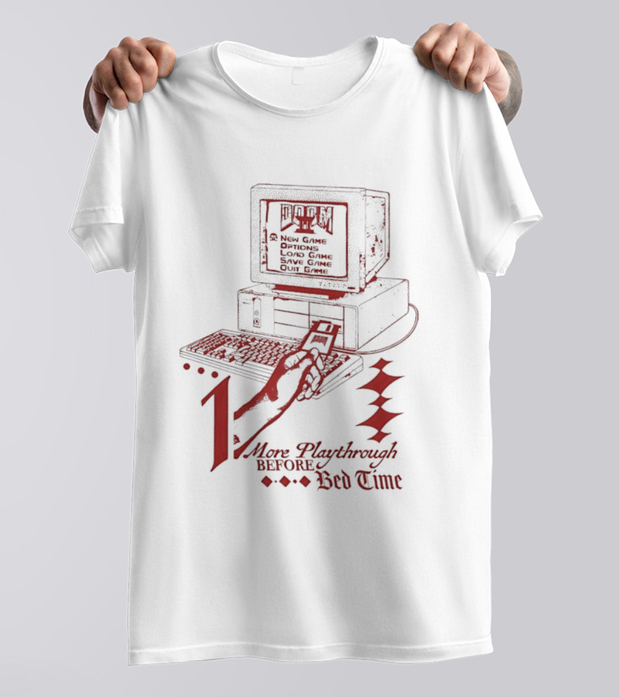 More Playthrough Before Bed Time Retro Gaming Console T-Shirt