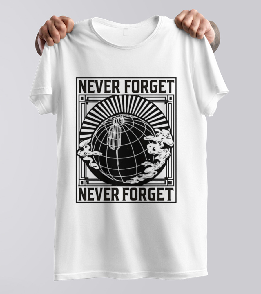 NEVER FORGET Nat Geo Globe SS T-Shirt