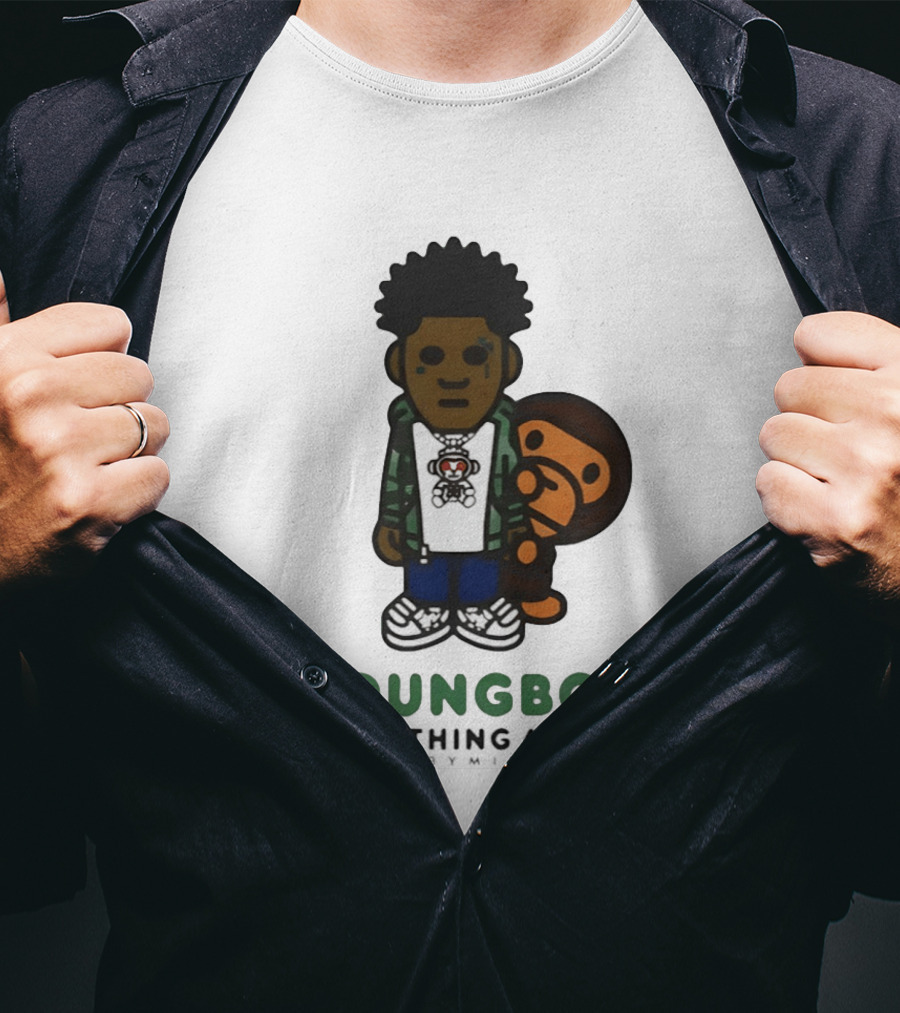 NBA YoungBoy BAPE Milo Collaboration A Bathing Ape T-Shirt