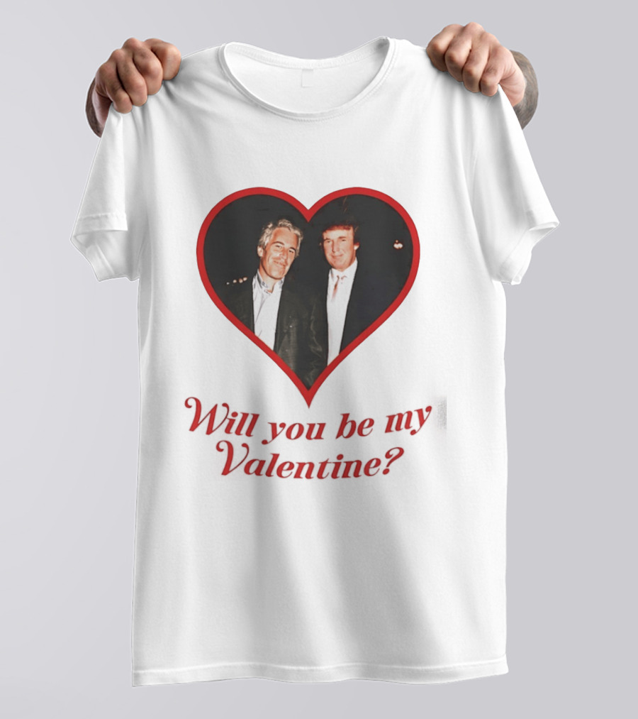 Will You Be My Valentine Heart Frame T-Shirt