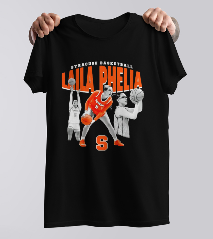 Laila Phelia Syracuse Basketball Player Number 5 Orange Team T-Shirt
