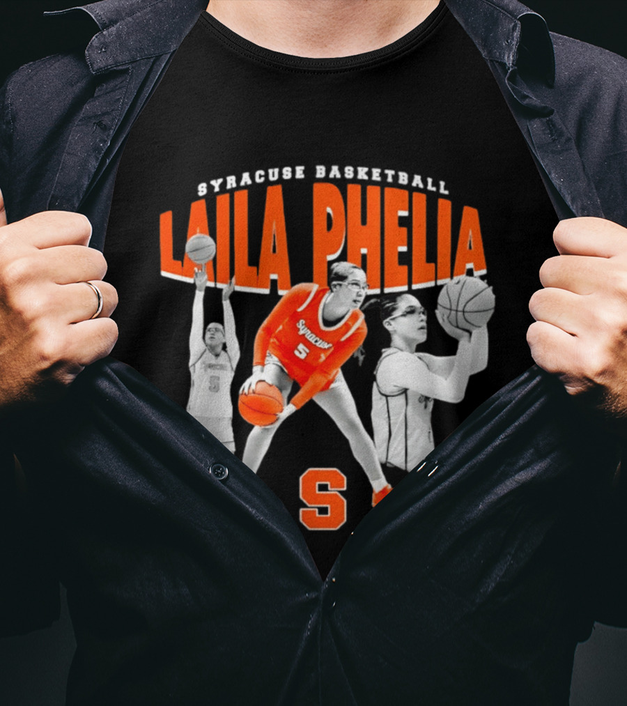 Laila Phelia Syracuse Basketball Player Number 5 Orange Team T-Shirt