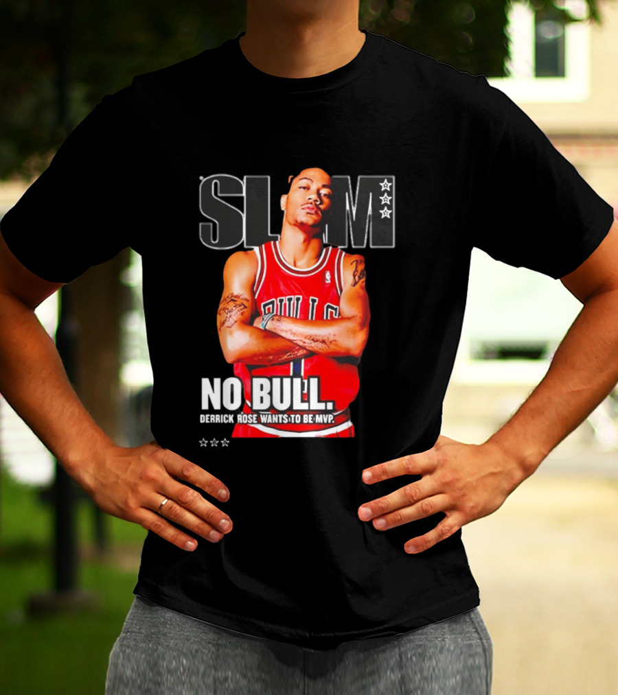 SLAM Chicago Bulls Derrick Rose No Bull Wants To Be MVP T-Shirt