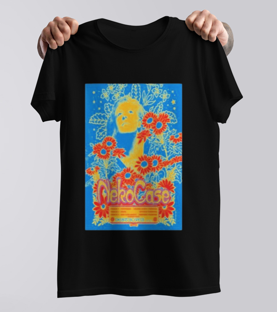 Neko Case 2026 Tour California Show Flowers T-Shirt