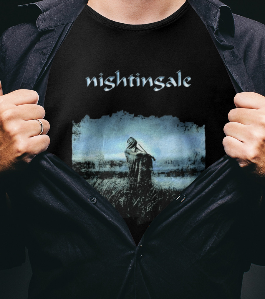 Nightingale Ethereal Nightfall Scene T-Shirt