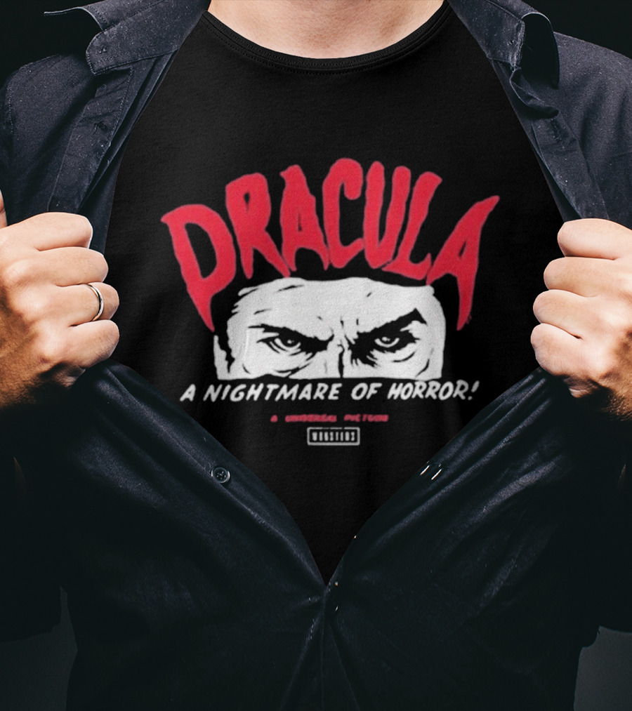 Dracula A Nightmare Of Horror A Universal Monster T-Shirt