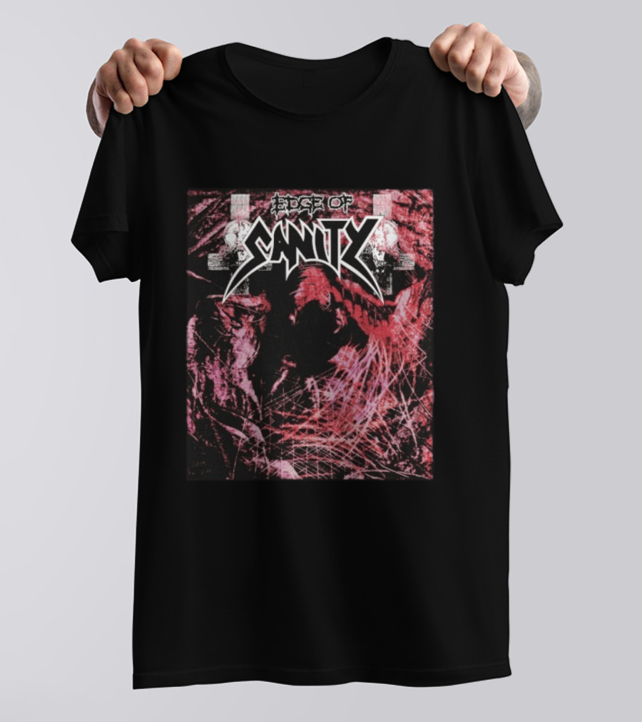 Edge Of Sanity Infernal Album Cover Black Metal Aesthetic T-Shirt