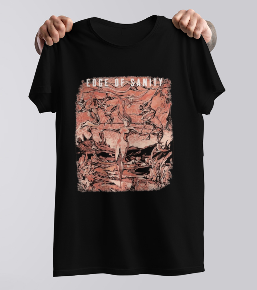 Edge Of Sanity Twilight Dance With Abstract Figures T-Shirt