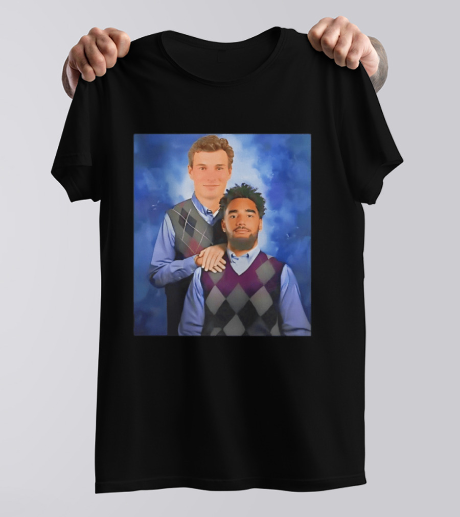 Elijah Sarratt Fernando Mendoza Step Brothers Argyle Sweater Photo T-Shirt