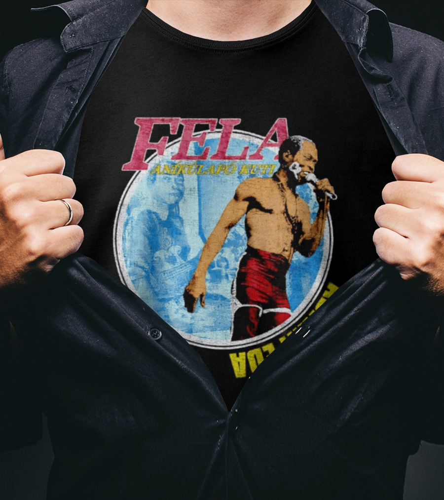 Fela Anikulapo Kuti Abami Eda Music Legend Circle T-Shirt