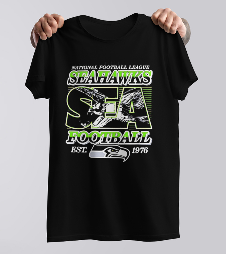 National Football League Seahawks SEA Football Est 1976 T-Shirt