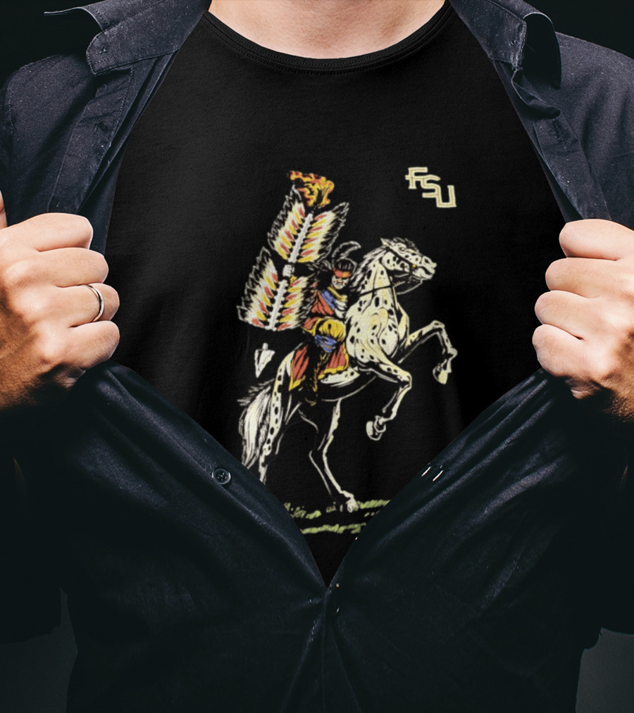 FSU Florida State Seminoles Osceola And Renegade Iconic Team Spirit T-Shirt