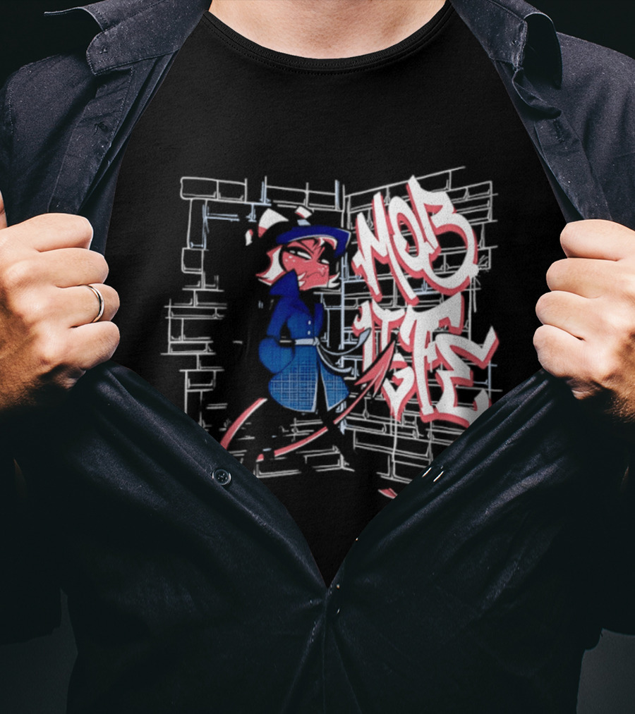 Helluva Boss Mob Life Urban Style Graffiti T-Shirt