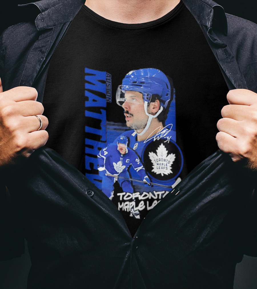 Toronto Maple Leafs Auston Matthews Signature Playmaker T-Shirt